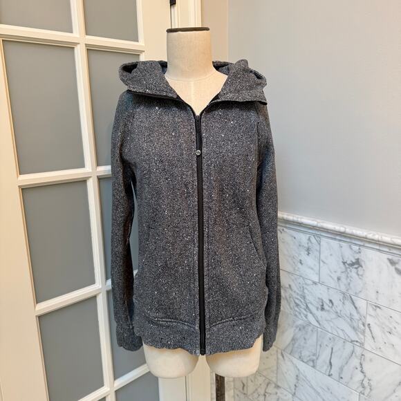 Lululemon Scuba Hoodie Light Cotton Fleece Luminesce Splatter Size 10 - Picture 5 of 5